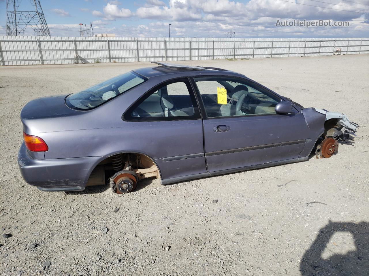 1995 Honda Civic Ex Gray vin: 1HGEJ1232SL014470