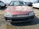 1993 Honda Civic Ex Maroon vin: 1HGEJ1259PL024650