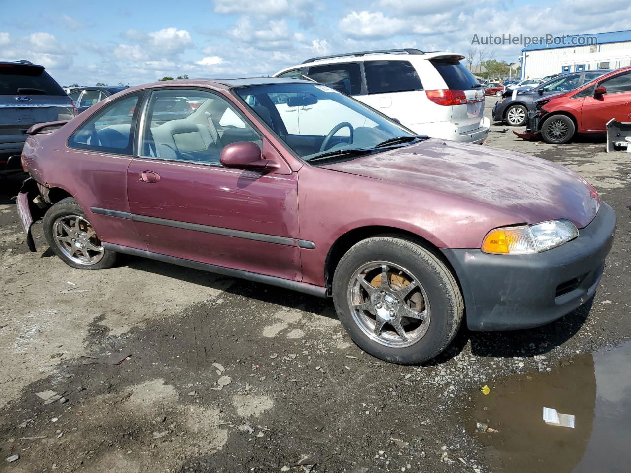 1993 Honda Civic Ex Темно-бордовый vin: 1HGEJ1259PL024650