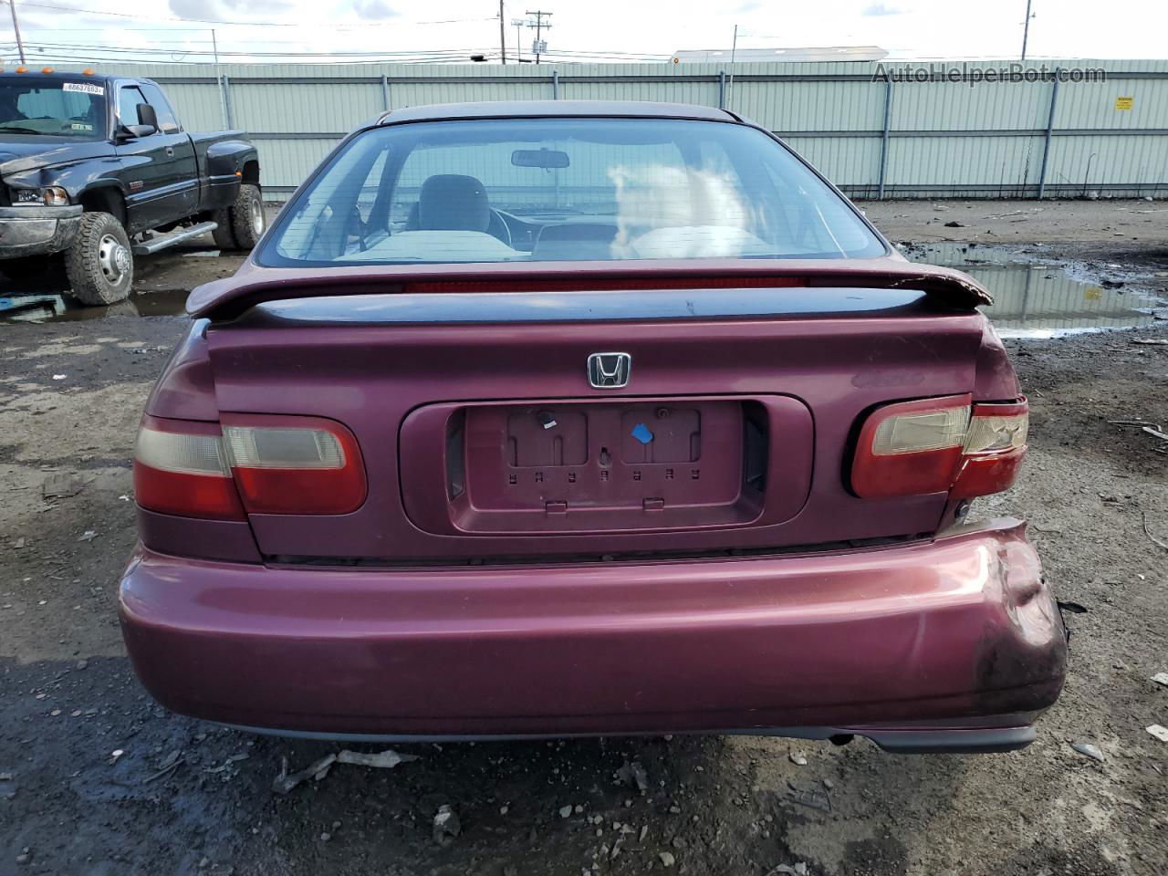 1993 Honda Civic Ex Maroon vin: 1HGEJ1259PL024650