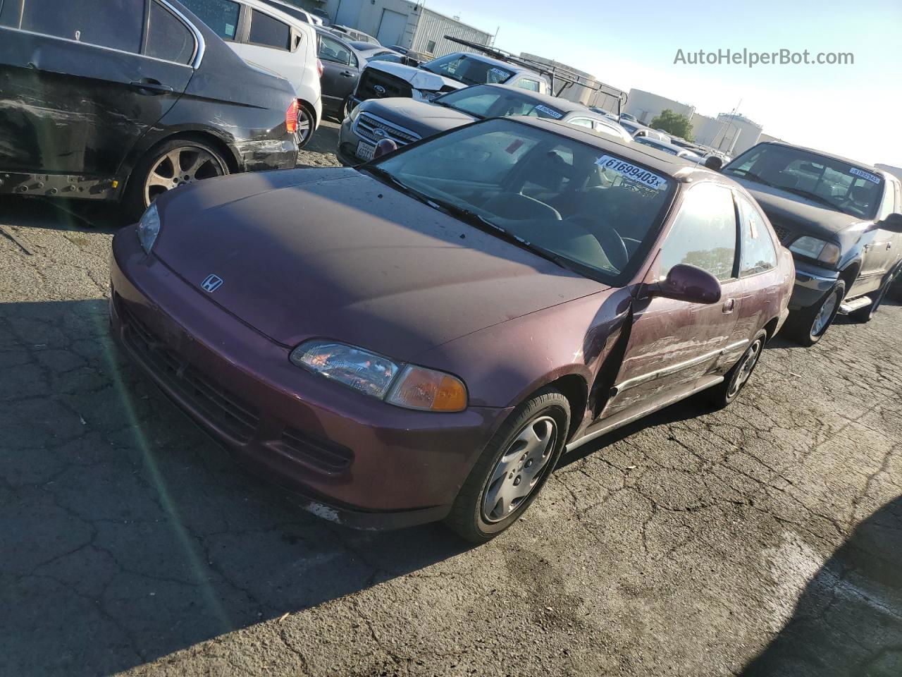 1993 Honda Civic Ex Purple vin: 1HGEJ1263PL002989