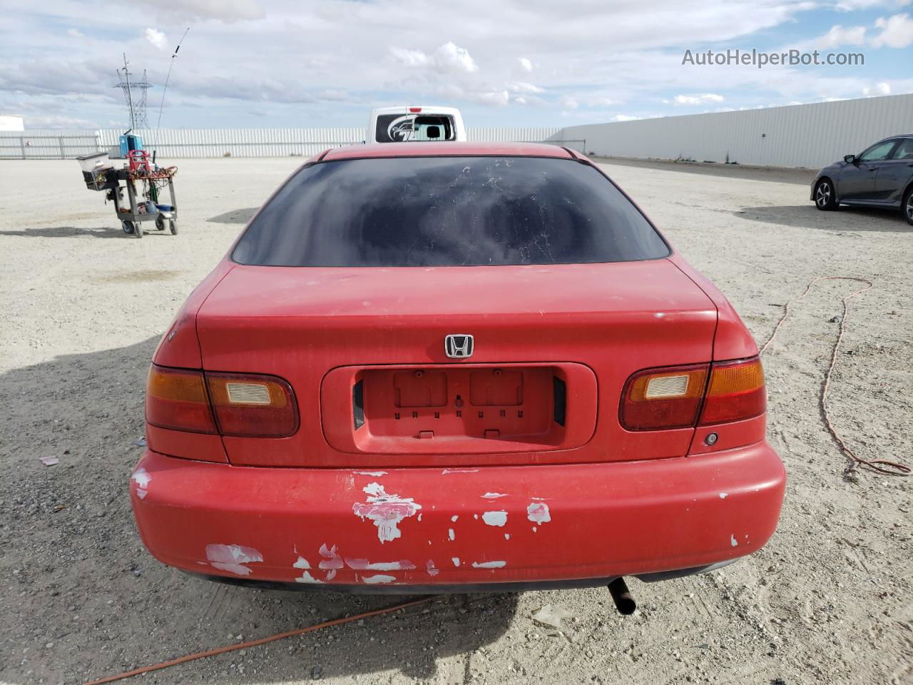 1993 Honda Civic Ex Red vin: 1HGEJ1264PL047892