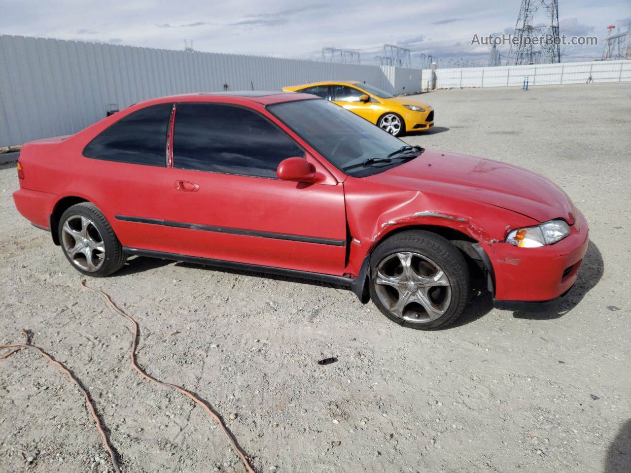 1993 Honda Civic Ex Red vin: 1HGEJ1264PL047892