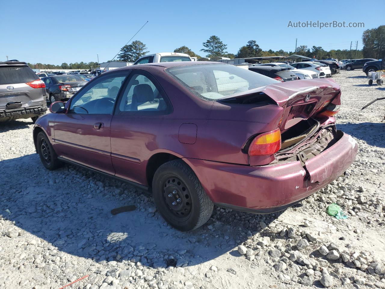 1993 Honda Civic Ex Розовый vin: 1HGEJ1265PL051000