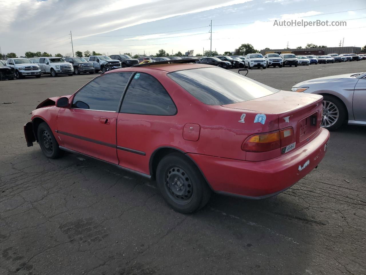 1993 Honda Civic Ex Red vin: 1HGEJ1266PL047408