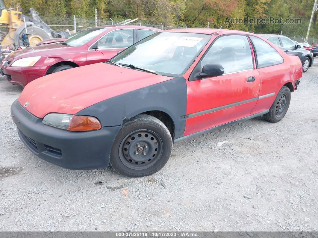 1994 Honda Civic Dx Red vin: 1HGEJ2121RL034413