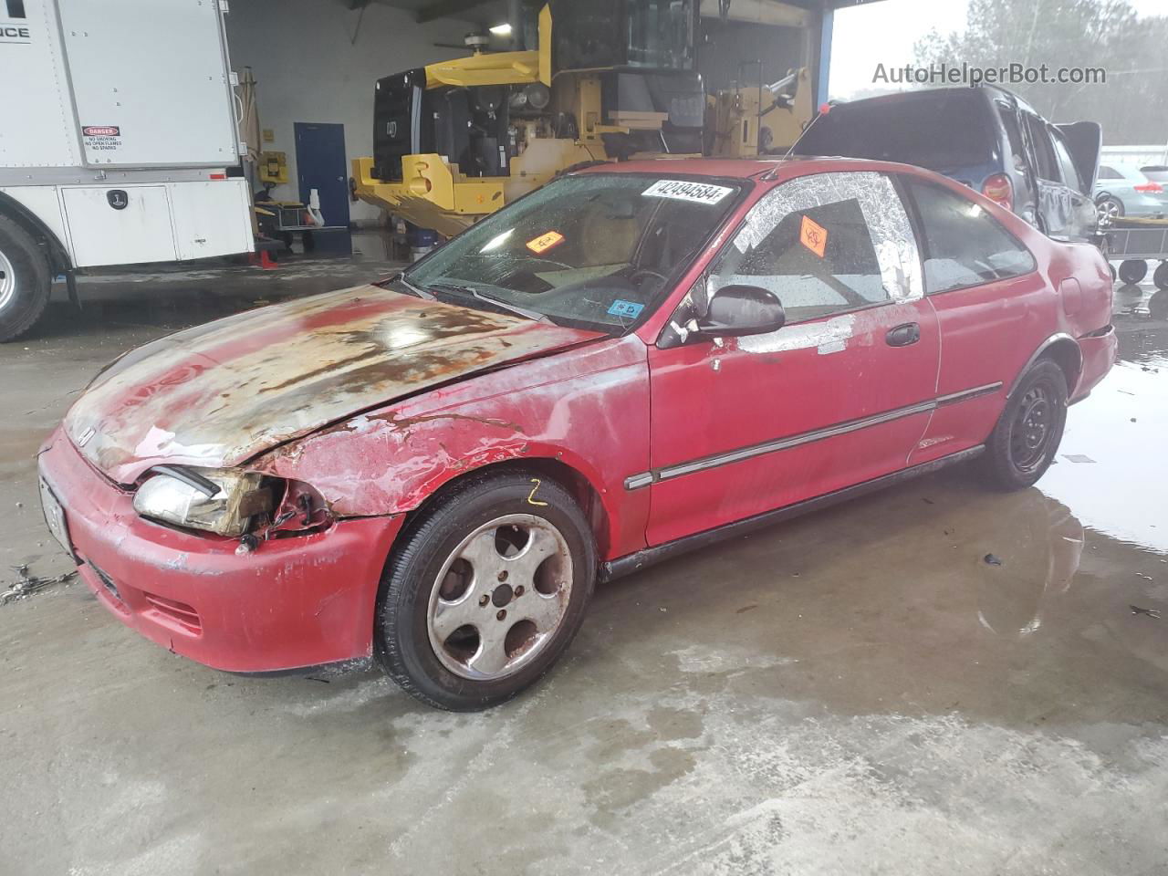 1994 Honda Civic Dx Red vin: 1HGEJ2122RL018835