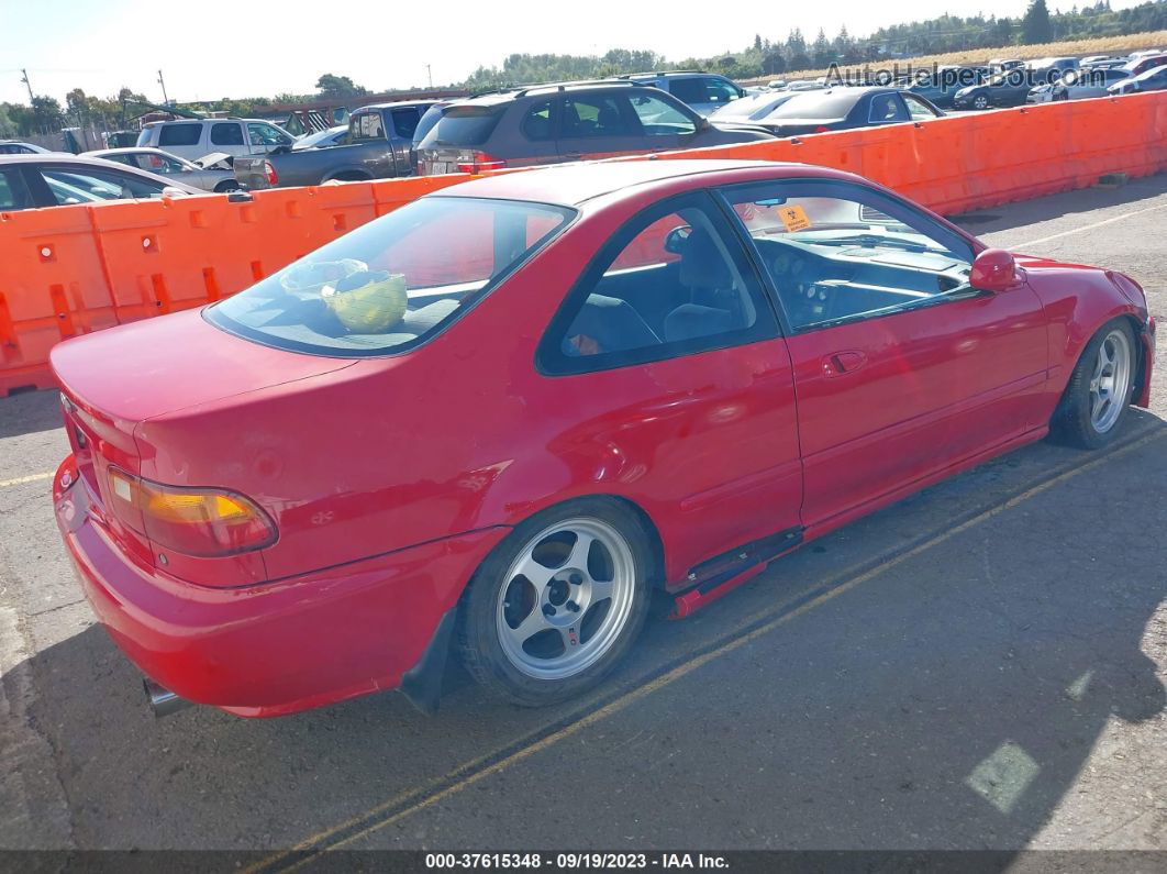 1995 Honda Civic Dx Red vin: 1HGEJ2125SL029365