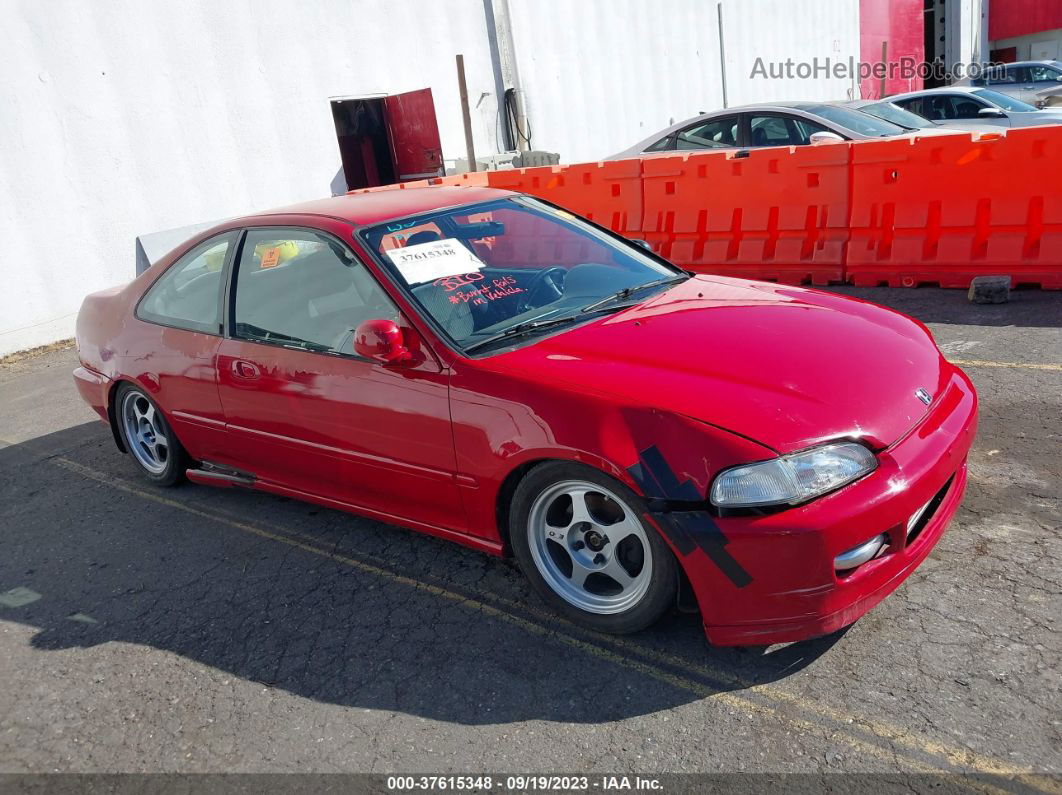 1995 Honda Civic Dx Red vin: 1HGEJ2125SL029365