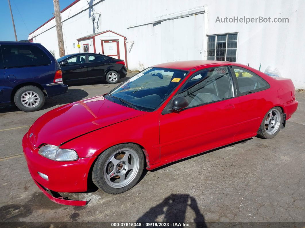 1995 Honda Civic Dx Red vin: 1HGEJ2125SL029365