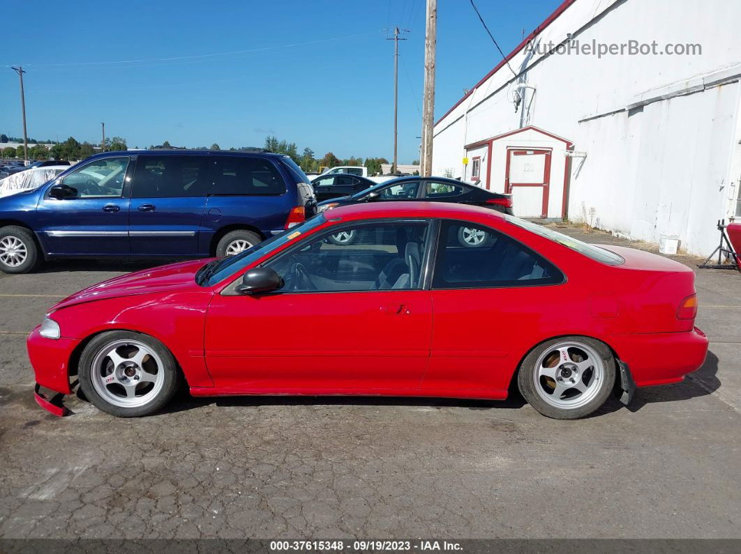 1995 Honda Civic Dx Red vin: 1HGEJ2125SL029365