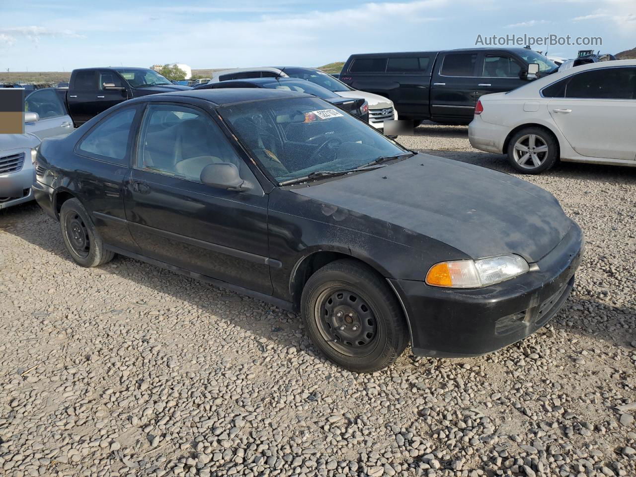 1995 Honda Civic Dx Black vin: 1HGEJ2227SL004238