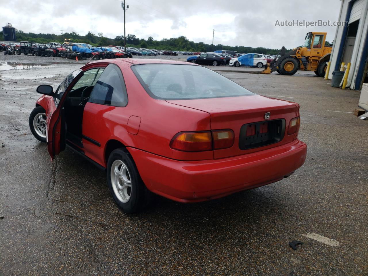 1995 Honda Civic Dx Red vin: 1HGEJ2229SL020926