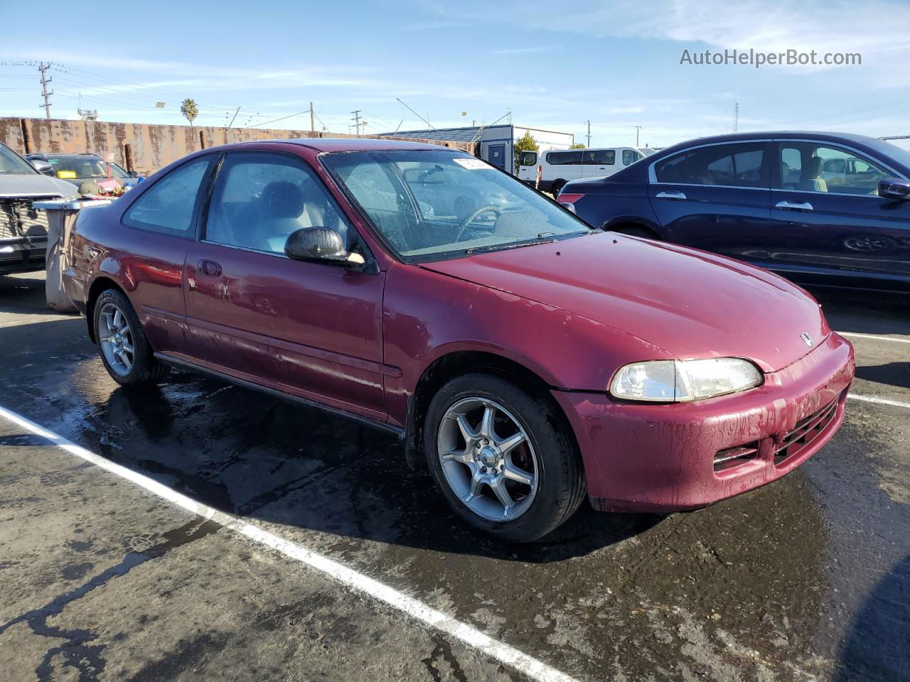 1993 Honda Civic Dx Purple vin: 1HGEJ2241PL019603