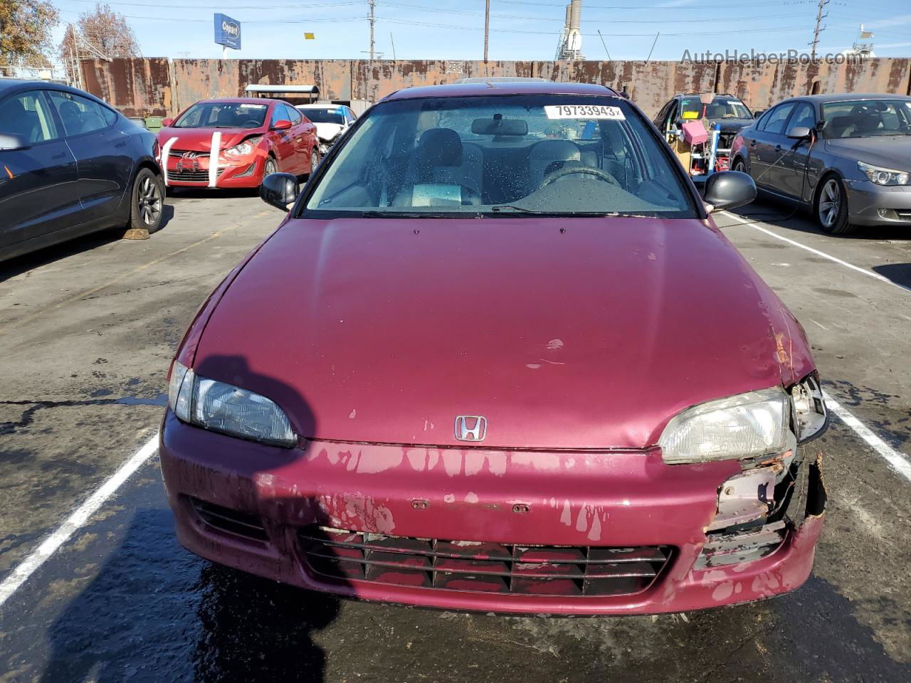 1993 Honda Civic Dx Purple vin: 1HGEJ2241PL019603