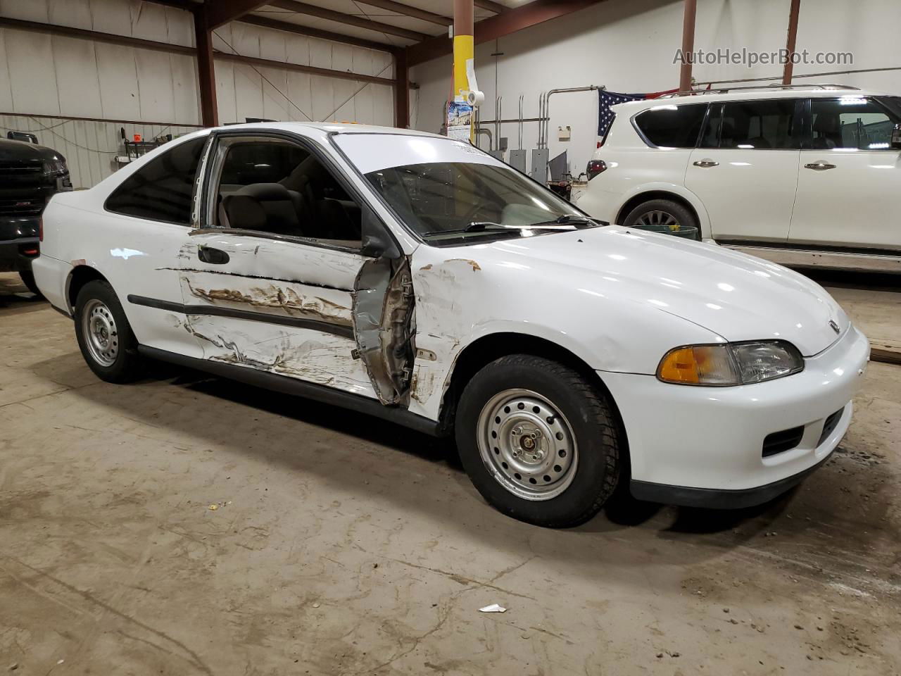 1993 Honda Civic Dx White vin: 1HGEJ2242PL023675