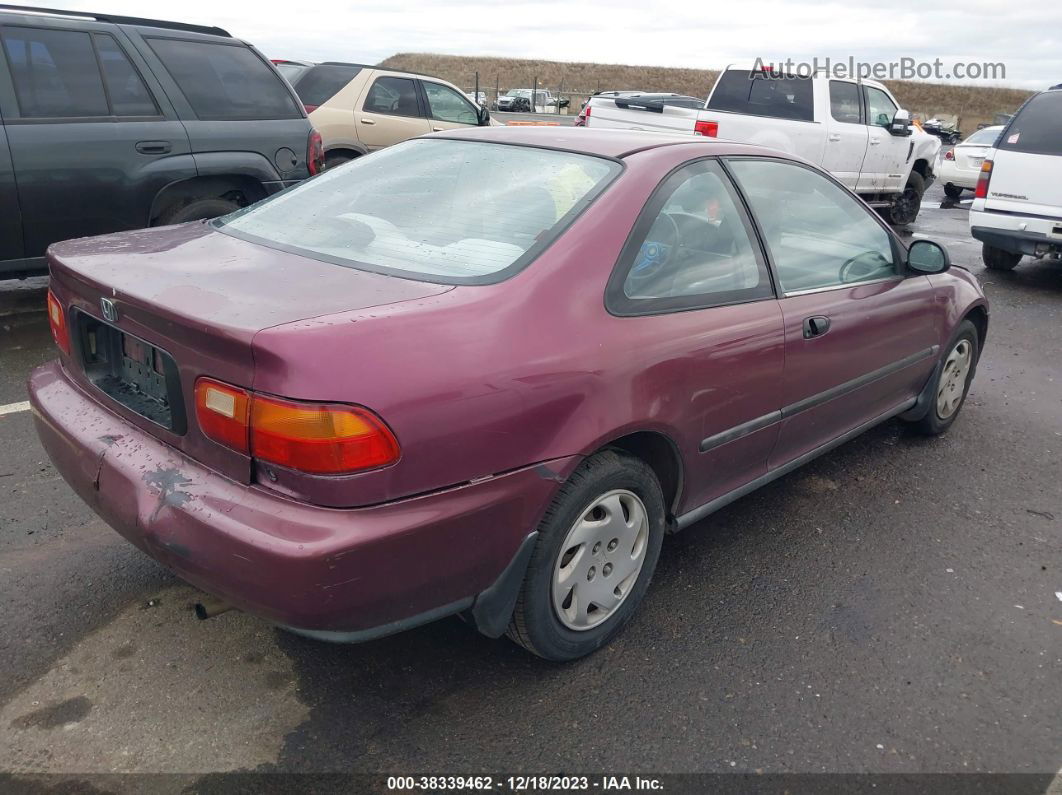 1993 Honda Civic Dx Purple vin: 1HGEJ2244PL000480