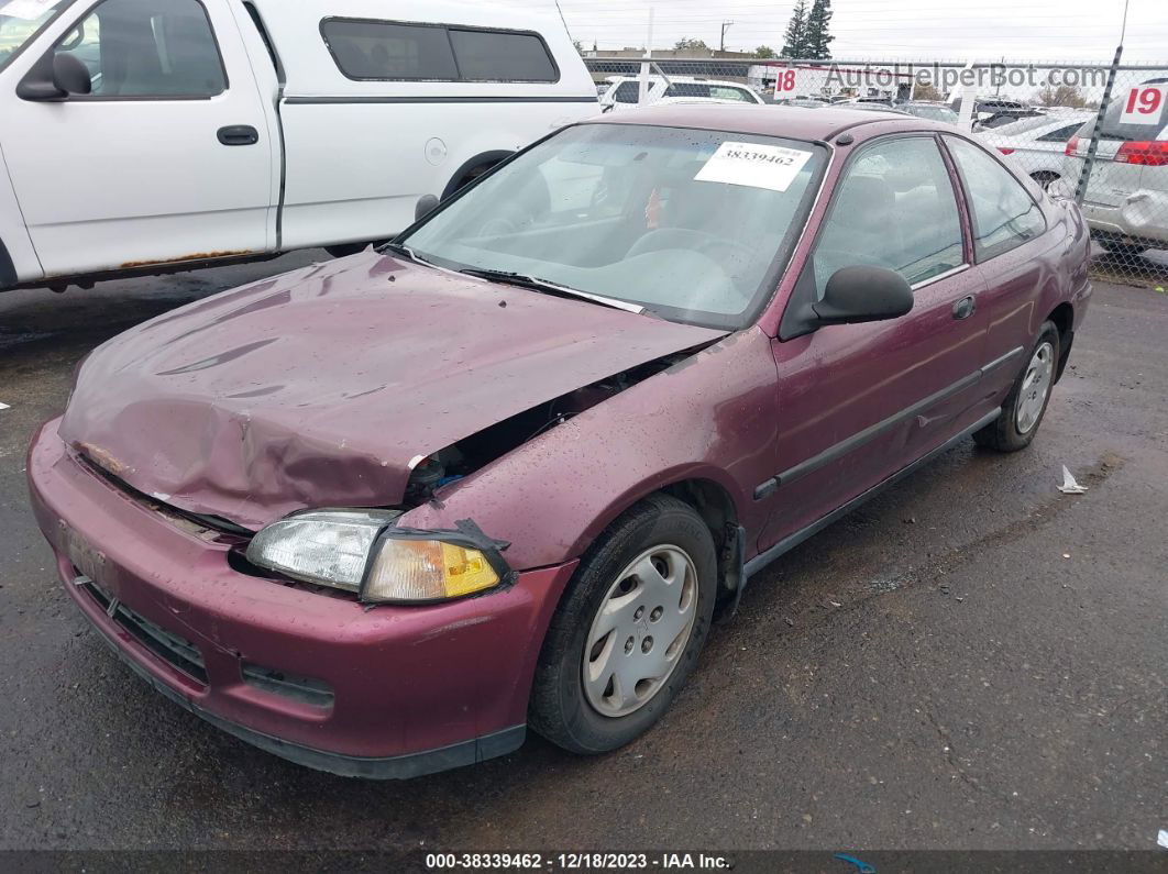 1993 Honda Civic Dx Purple vin: 1HGEJ2244PL000480