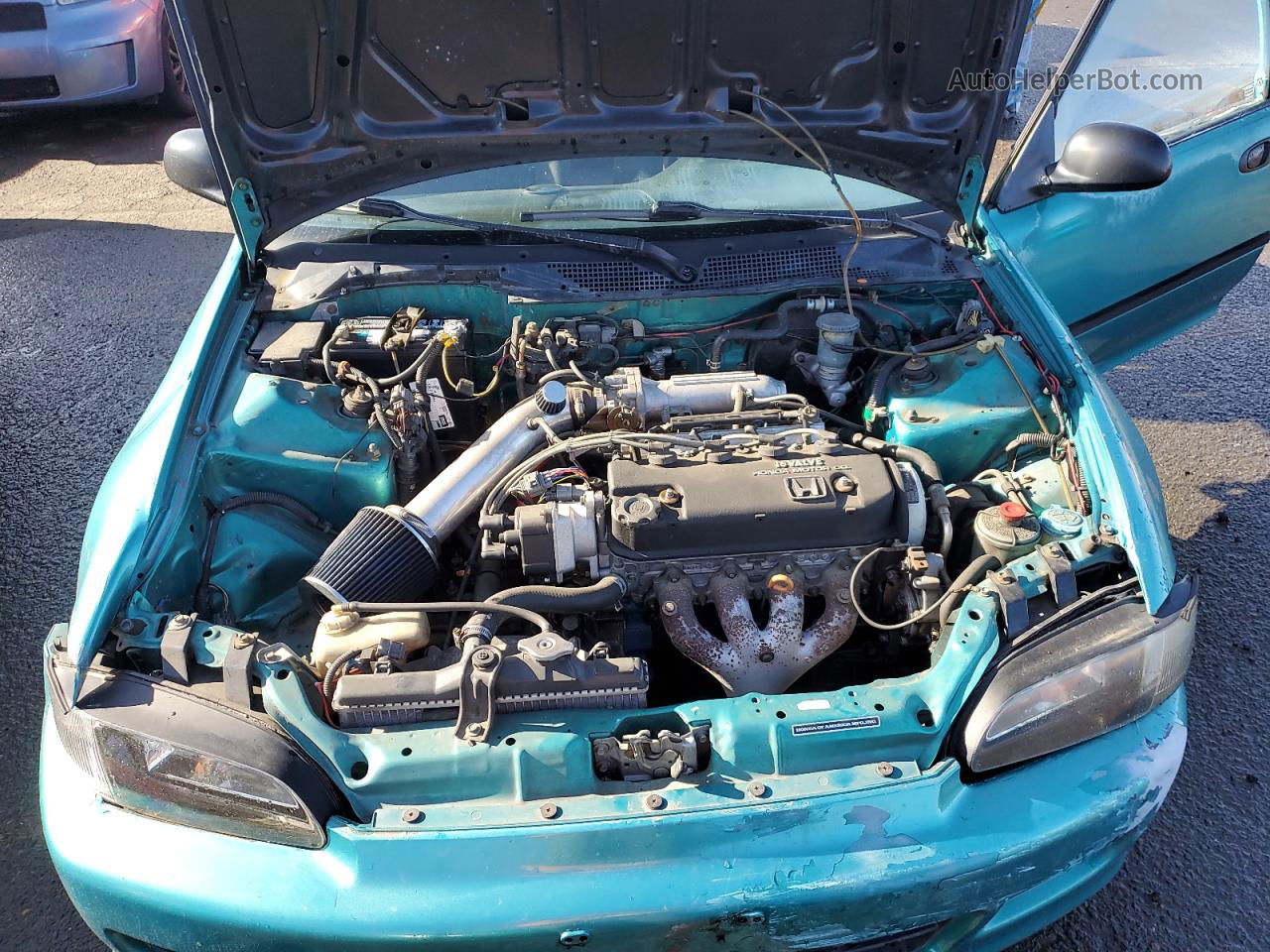 1993 Honda Civic Dx Turquoise vin: 1HGEJ2249PL009417