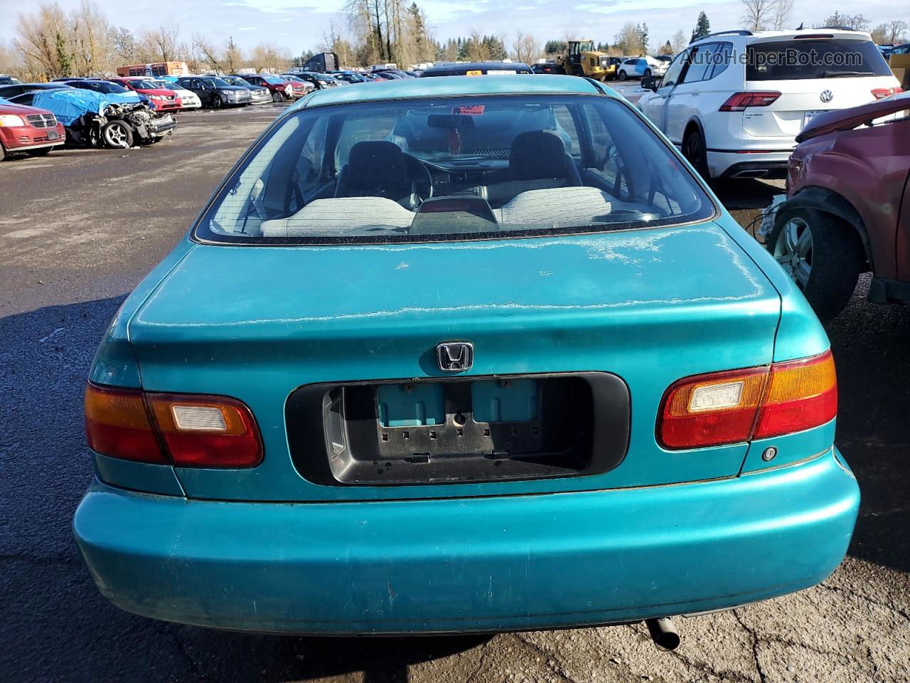 1993 Honda Civic Dx Turquoise vin: 1HGEJ2249PL009417