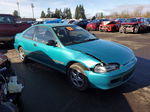 1993 Honda Civic Dx Бирюзовый vin: 1HGEJ2249PL009417