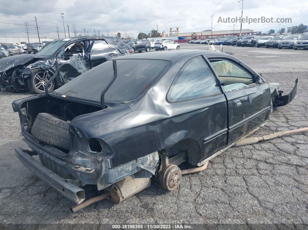 1996 Honda Civic Dx Black vin: 1HGEJ6125TL030038