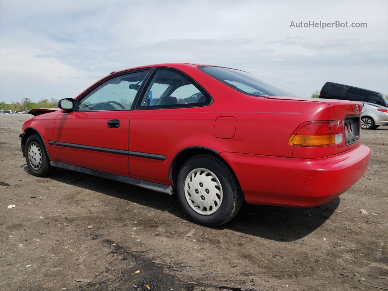 1996 Honda Civic Dx Red vin: 1HGEJ612XTL053900