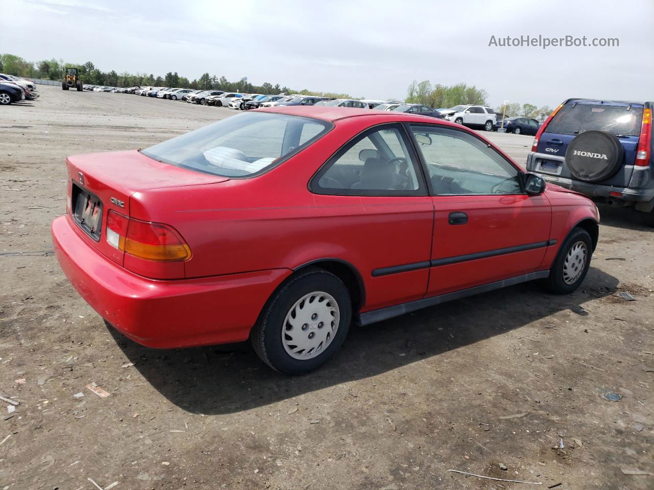 1996 Honda Civic Dx Red vin: 1HGEJ612XTL053900