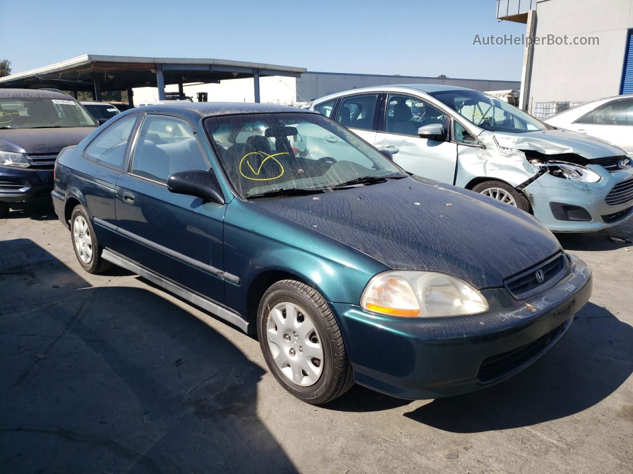 1998 Honda Civic Dx Green vin: 1HGEJ6223WL109212