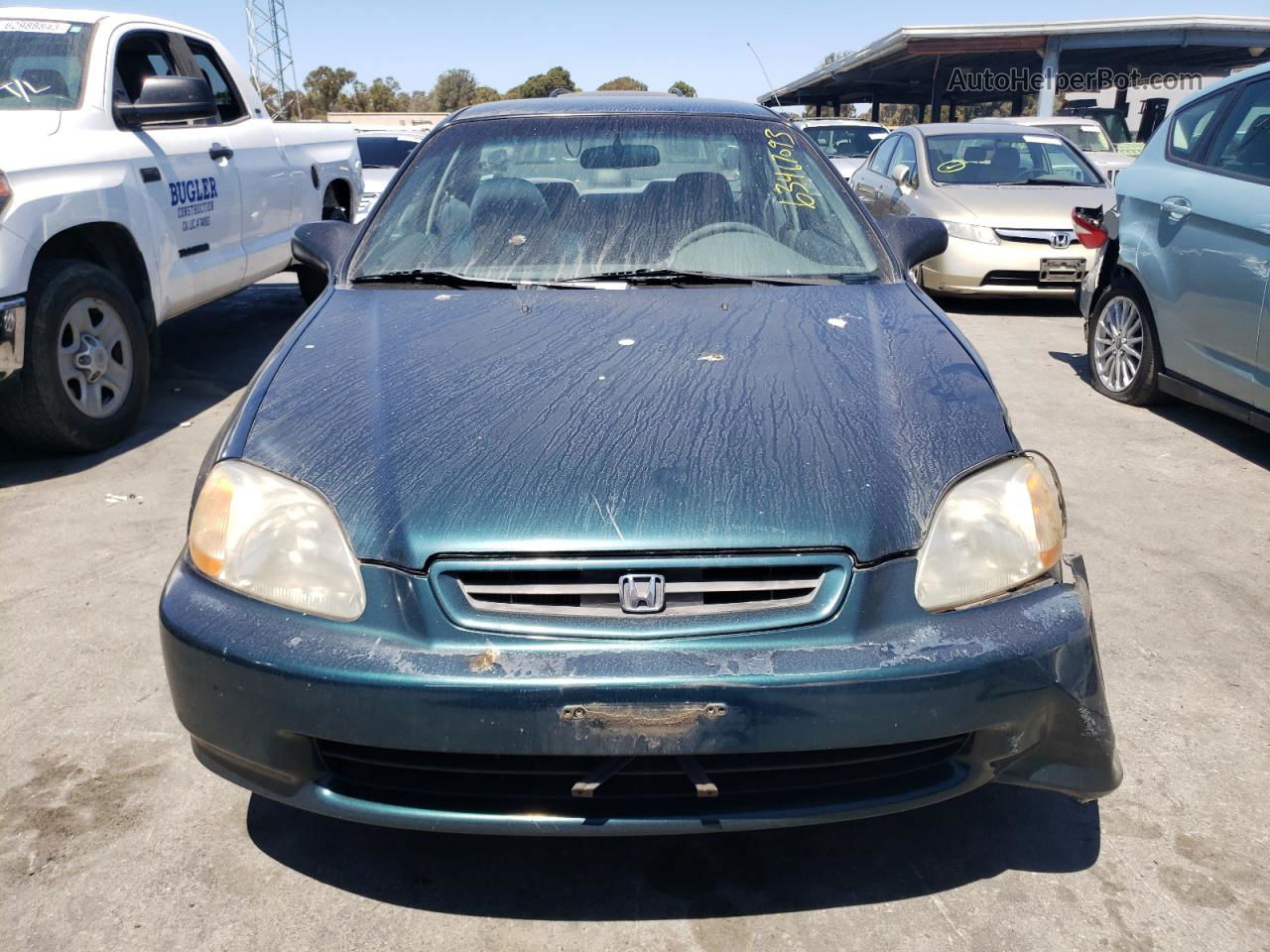 1998 Honda Civic Dx Green vin: 1HGEJ6223WL109212