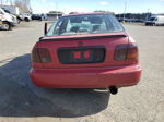 1998 Honda Civic Lx Red vin: 1HGEJ657XWL017019