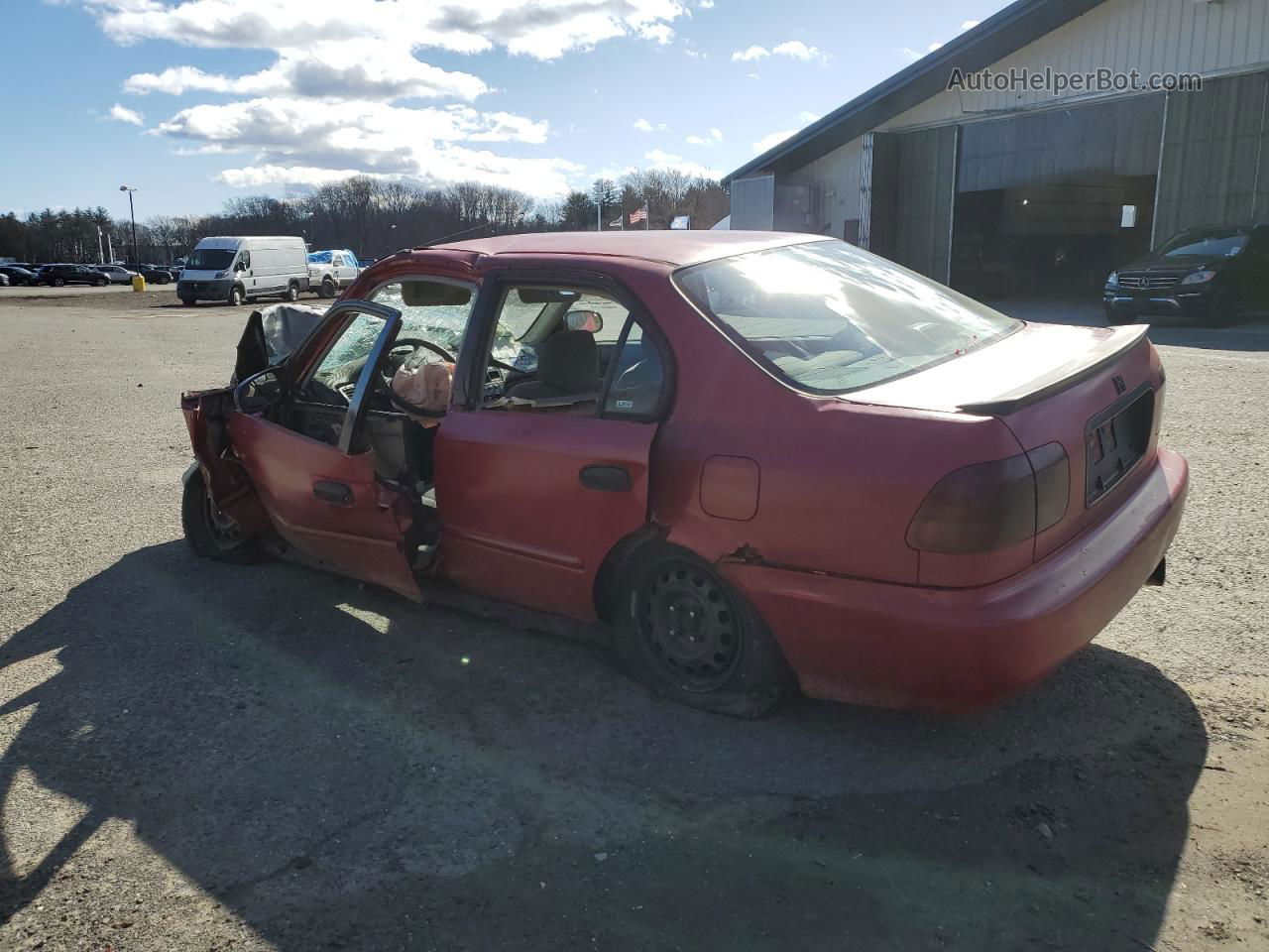 1998 Honda Civic Lx Red vin: 1HGEJ657XWL017019