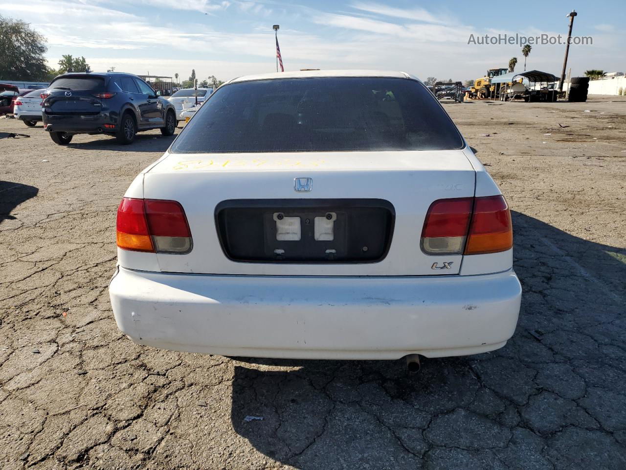 1996 Honda Civic Lx White vin: 1HGEJ6609TL001908