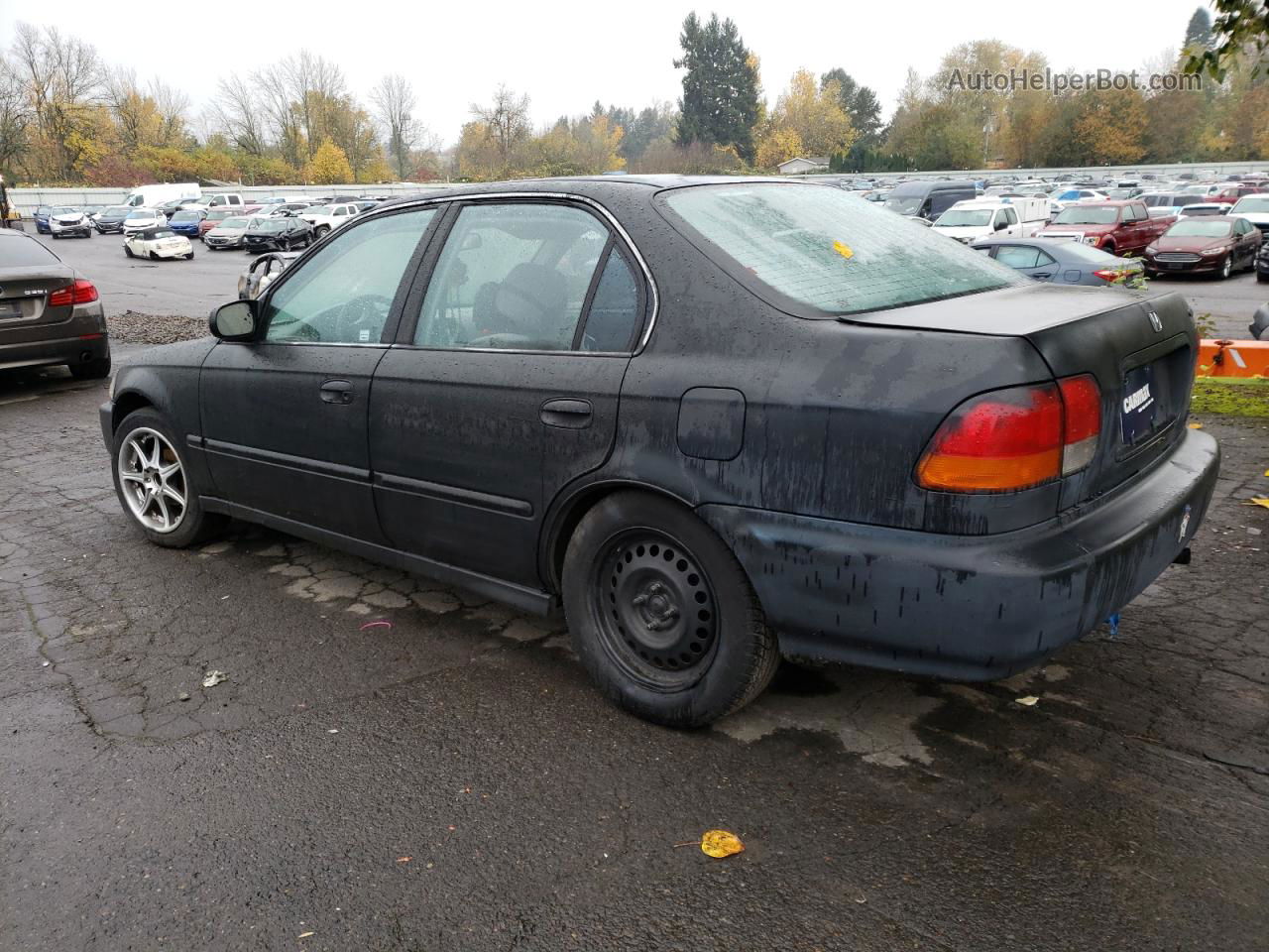 1996 Honda Civic Lx Black vin: 1HGEJ6609TL045486