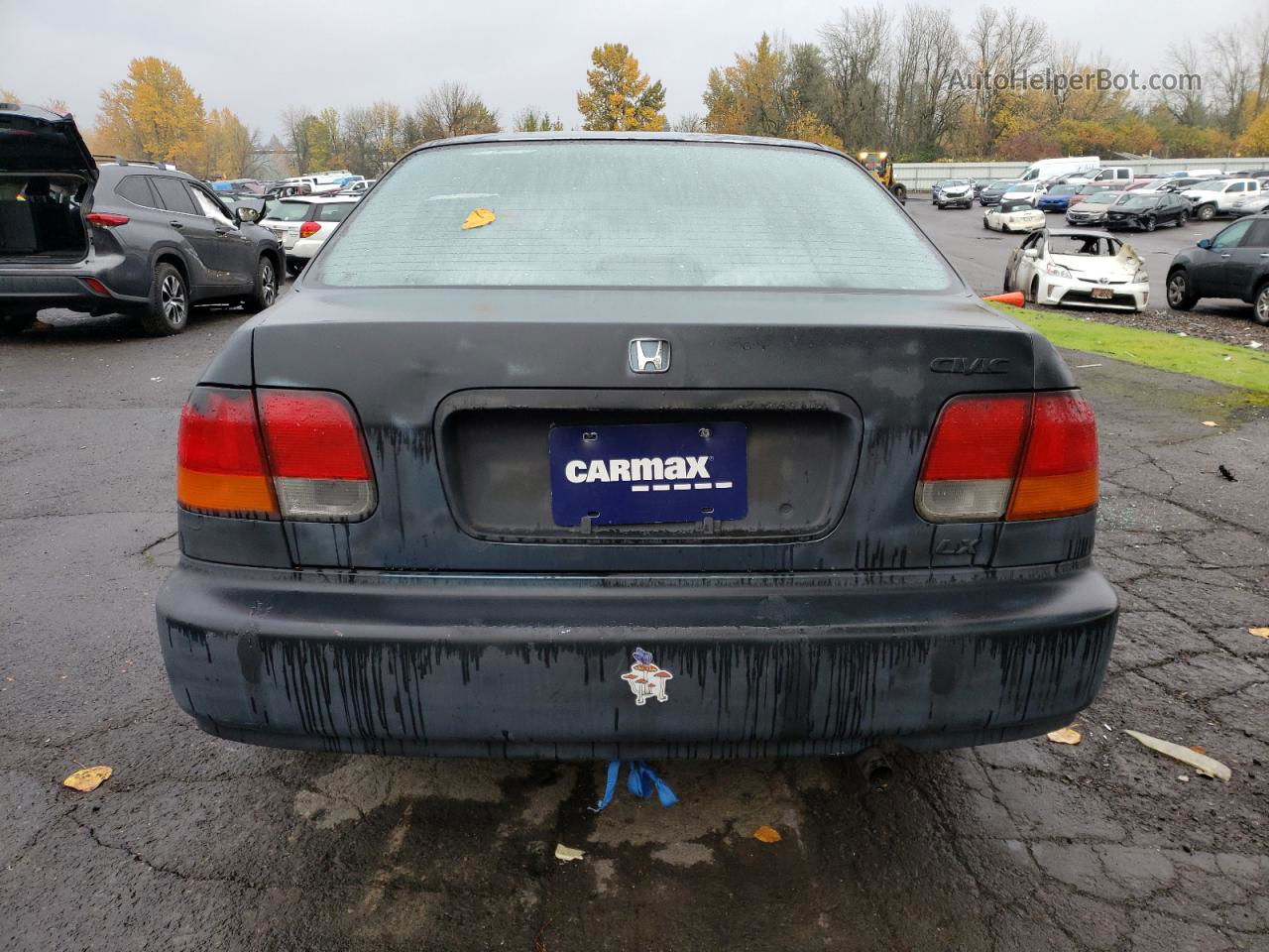 1996 Honda Civic Lx Black vin: 1HGEJ6609TL045486