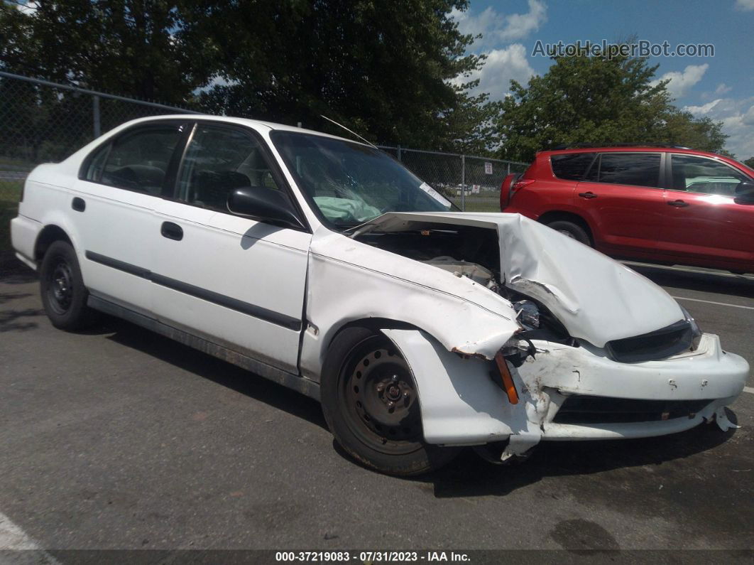 1998 Honda Civic Dx White vin: 1HGEJ6621WL009619