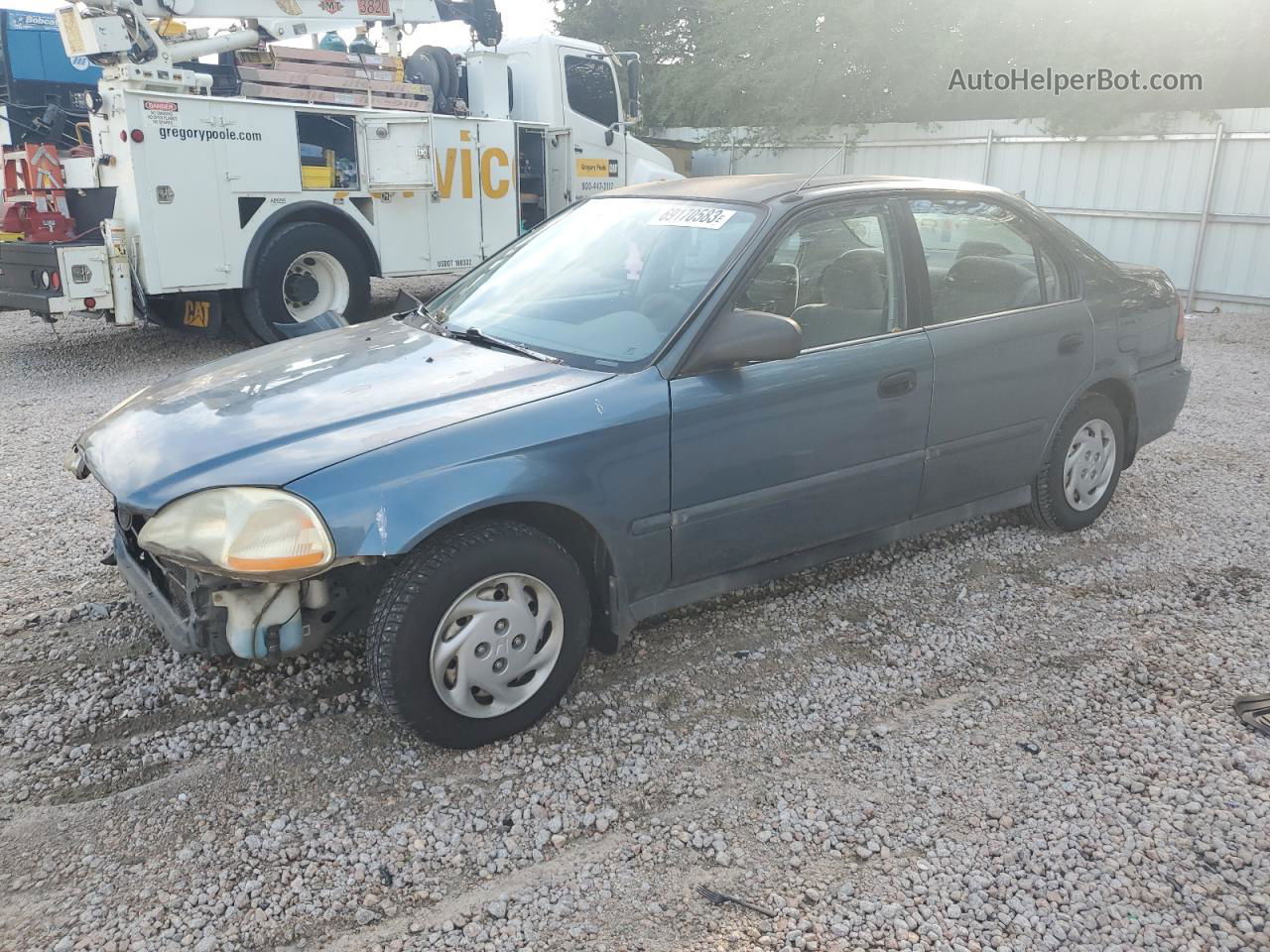 1996 Honda Civic Dx Blue vin: 1HGEJ6622TL051664