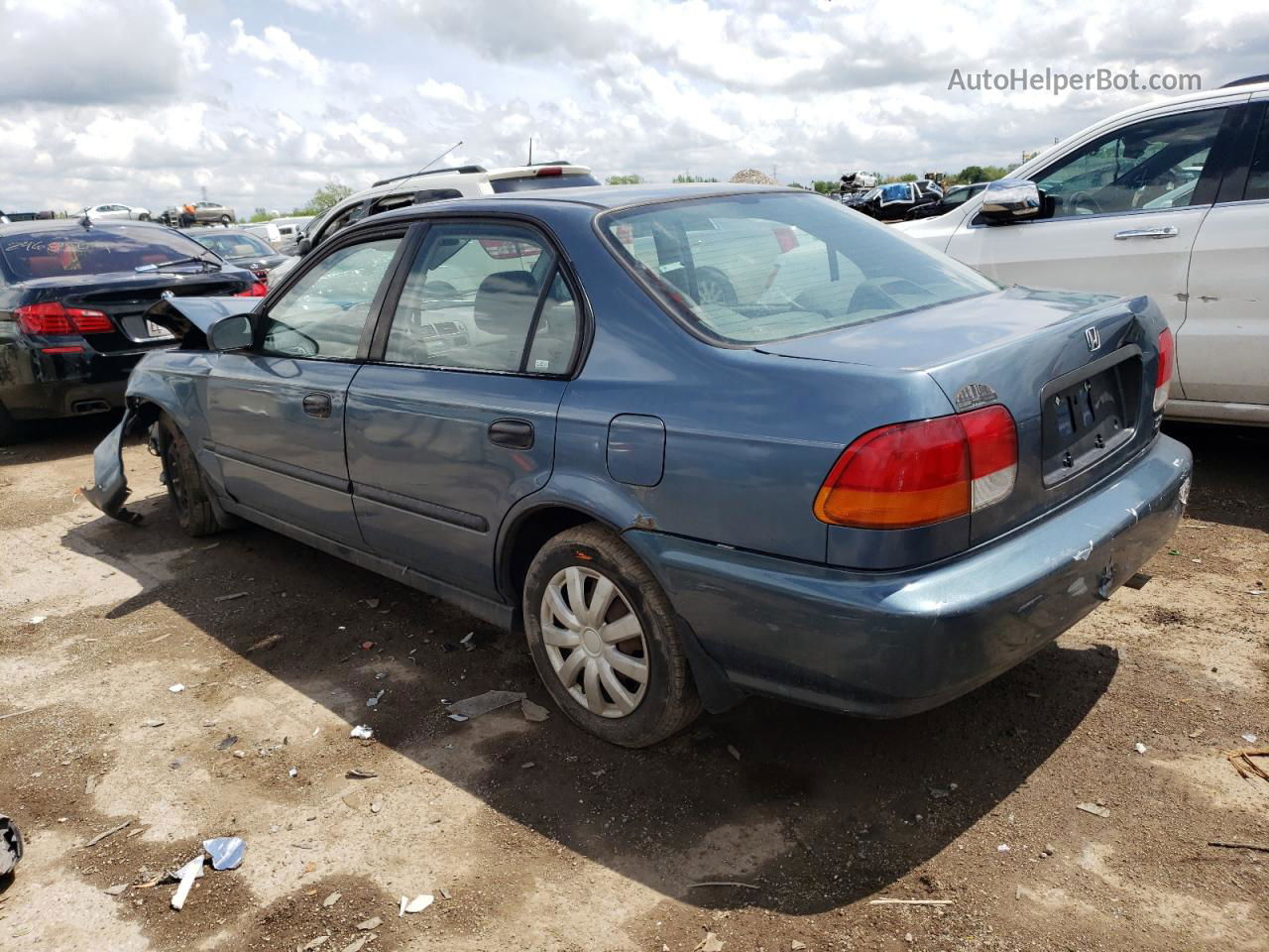 1998 Honda Civic Dx Blue vin: 1HGEJ6628WL024585