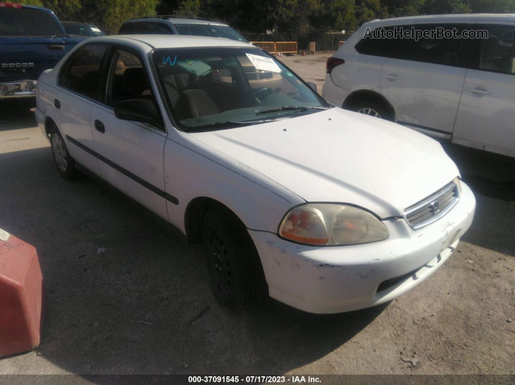 1998 Honda Civic Lx White vin: 1HGEJ6670WL010367