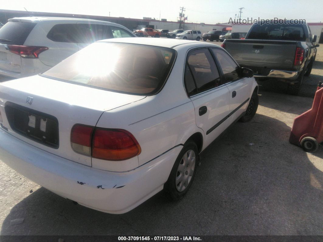 1998 Honda Civic Lx White vin: 1HGEJ6670WL010367