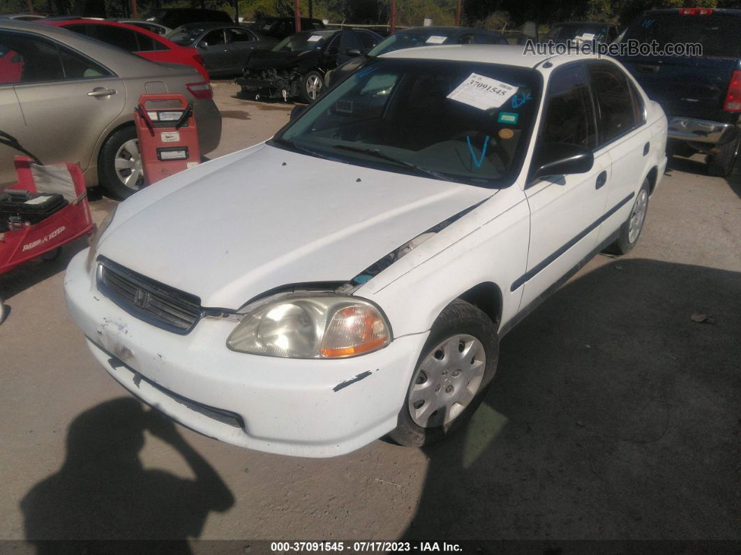 1998 Honda Civic Lx White vin: 1HGEJ6670WL010367