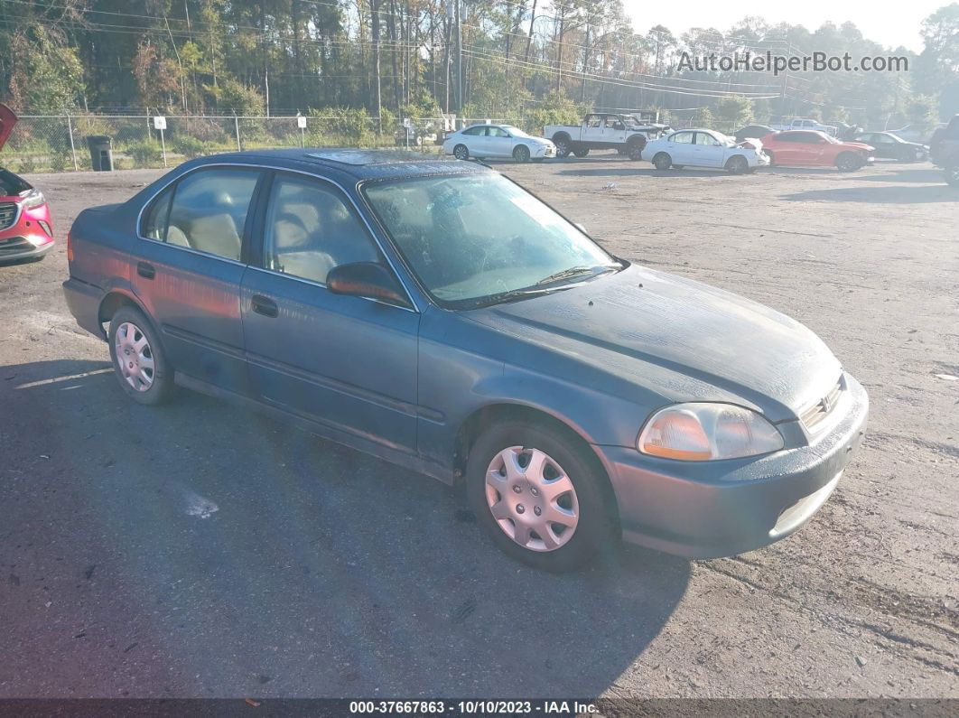 1998 Honda Civic Lx Зеленый vin: 1HGEJ6670WL020719