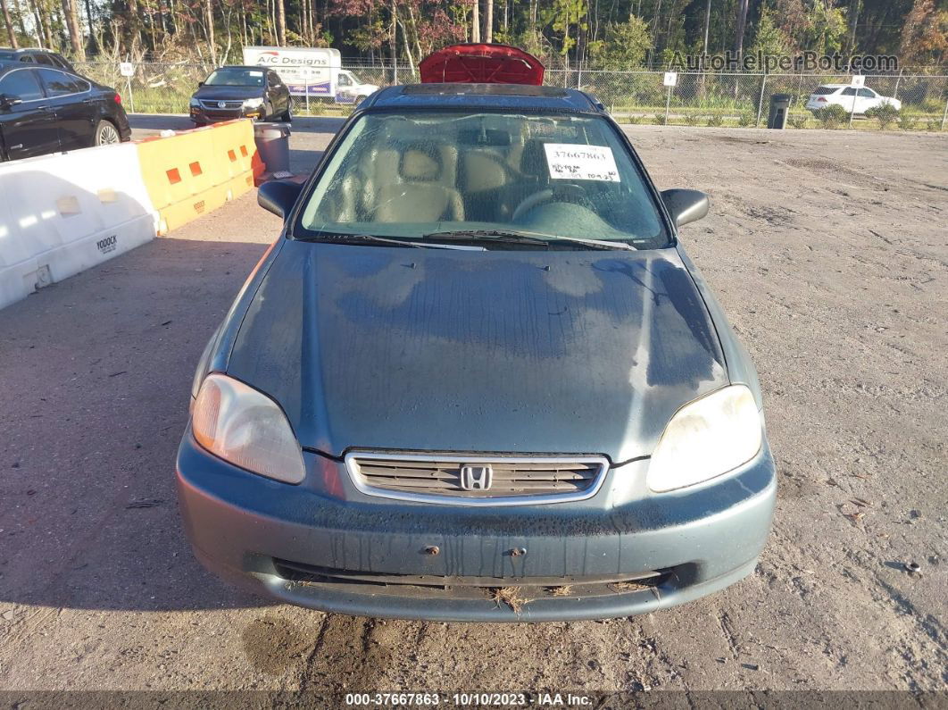 1998 Honda Civic Lx Зеленый vin: 1HGEJ6670WL020719