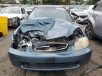 1998 Honda Civic Lx Blue vin: 1HGEJ6670WL032000