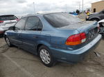 1998 Honda Civic Lx Blue vin: 1HGEJ6670WL032000