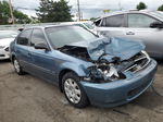 1998 Honda Civic Lx Blue vin: 1HGEJ6670WL032000