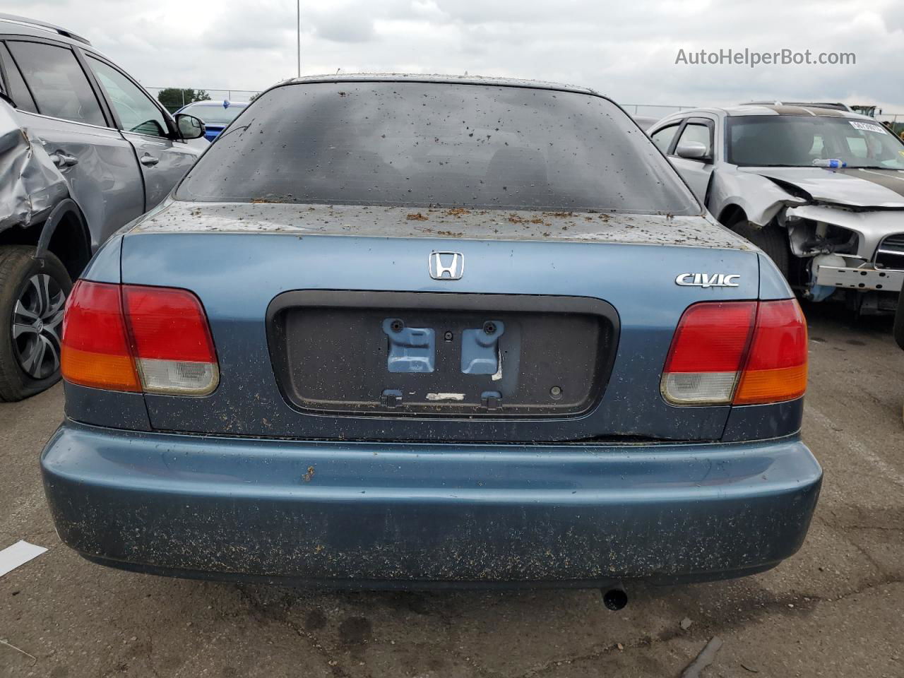 1998 Honda Civic Lx Blue vin: 1HGEJ6670WL032000