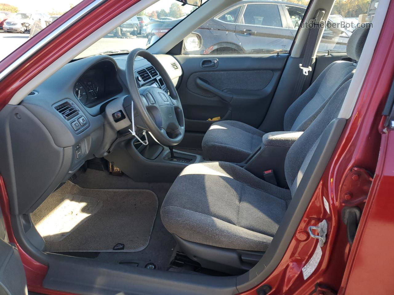 1998 Honda Civic Lx Red vin: 1HGEJ6670WL039867