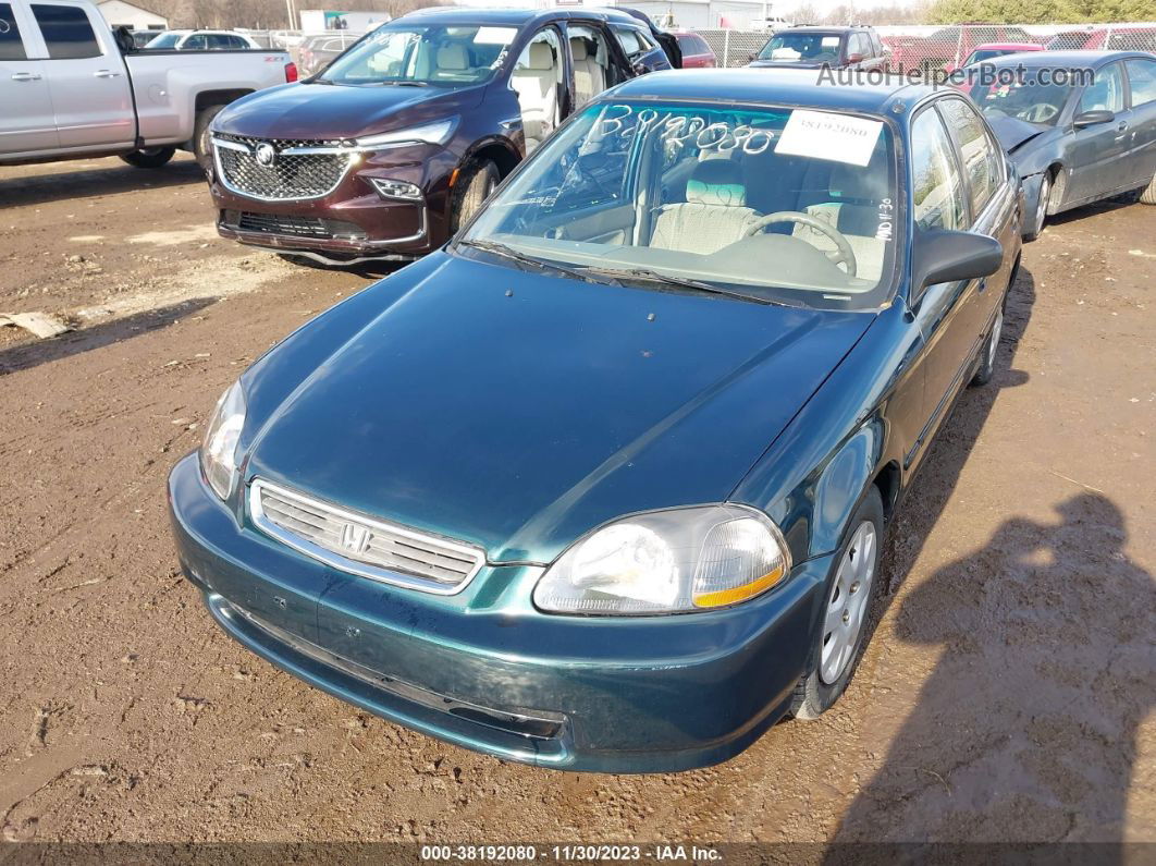 1998 Honda Civic Lx Green vin: 1HGEJ6670WL054529