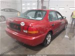 1998 Honda Civic Lx Red vin: 1HGEJ6671WL050411